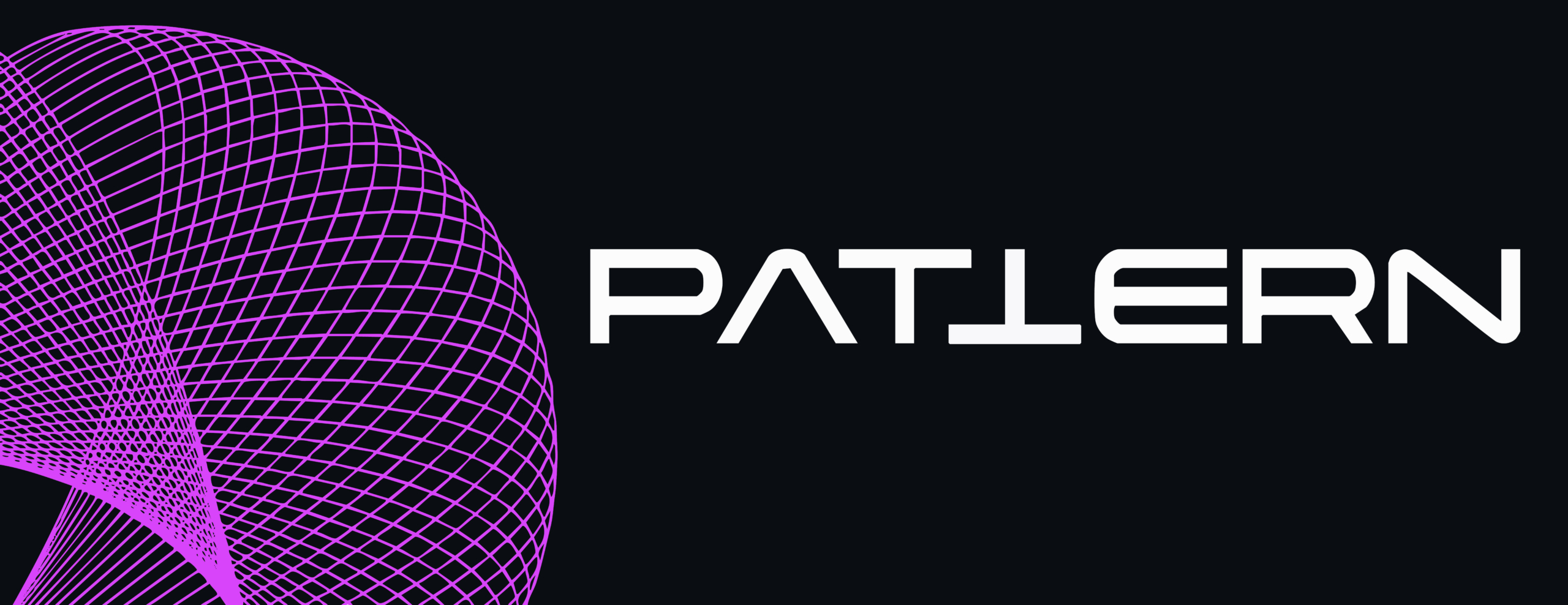 PATTERN – swirl purple with logo_black background